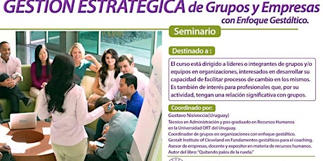 Imagen principal de Seminario Gestión estrategica de grupos y empresas con enfoque Gestaltico