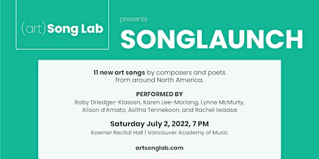 SongLaunch: Songs from (Art) Song Lab 2022 primary image
