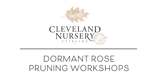 Dormant Rose Pruning Workshop - Wed, 13 July 2022 -  2.00 pm - 3.00 pm
