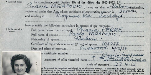 ‘A Ticket to Paradise’: Alien Registration Documents
