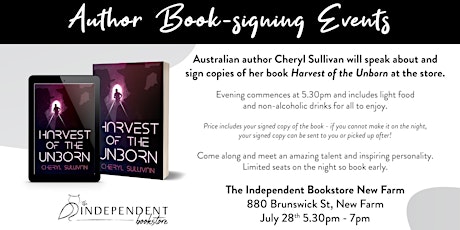 An evening with local Brisbane author Cheryl Sullivan tickets