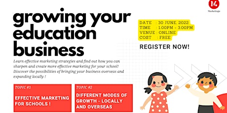 Growing your Education Business tickets