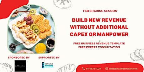 Build up multiple F&B revenue streams without additional CAPEX or manpower tickets