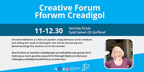 Creative Forum / Fforum Creadigol: Christine Williams tickets