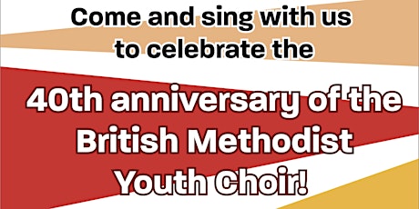 Celebration event of 40th anniversary of British Methodist Youth Choir