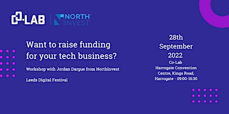 Want to raise funding for your tech business? tickets