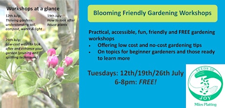 Blooming Friendly Gardening Workshops tickets