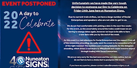 Nuneaton Signs 40th Celebrations tickets