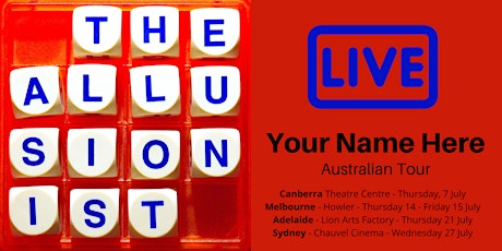 Allusionist live in Sydney tickets