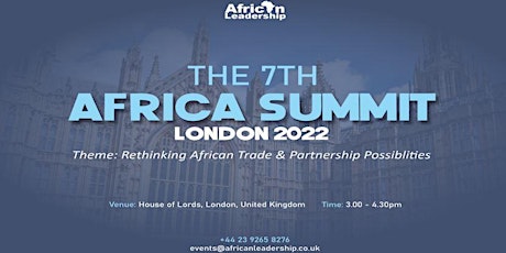 The 7th Africa Summit London - 2022 tickets