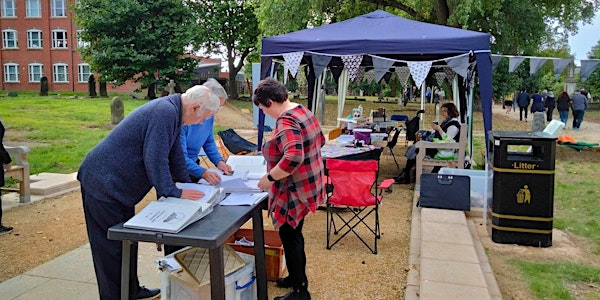 Information and Sales Stall in Warstone Lane Cemetery