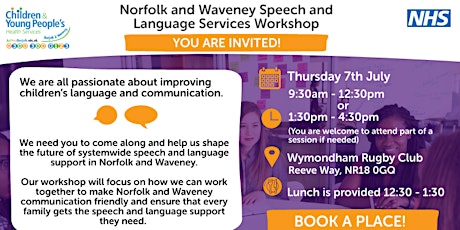 Norfolk  & Waveney Speech and Languages Services Workshop tickets