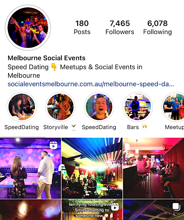 Speed Dating Melbourne over 30-42yrs Windsor Singles Events Meetups image