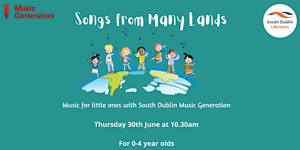 Song from Many Lands: Music for tots ***Date Changed***