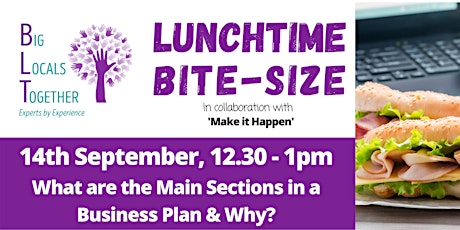 Big Local Bitesize - What are the Main Sections of a Business Plan & Why?