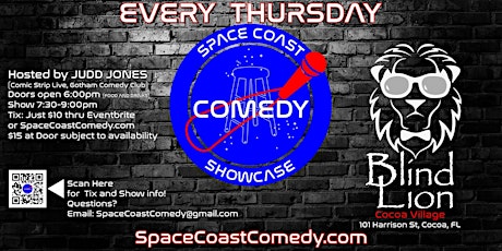 July 21, 2022 @ 7:30p Space Coast Comedy Showcase Live Stand-Up Comedy Show tickets