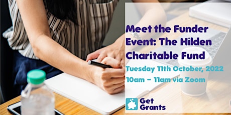 FREE Virtual Meet the Funder Event: The Hilden Charitable Fund