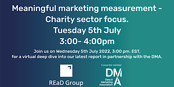 Meaningful marketing measurement - Charity sector focus