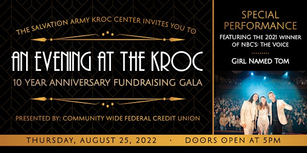 Evening at the Kroc Fundraising Gala - Featuring Girl Named Tom
