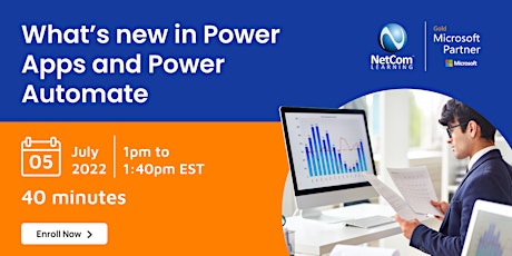 [Virtual Event] What’s New in Power Apps and Power Automate? entradas