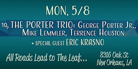 The Porter Trio with special guest Eric Krasno primary image