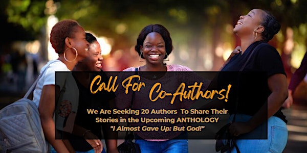 Call For Co-Authors -  Anthology Book Collaboration  - Info Session