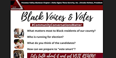 Black Voices & Votes Community Conversation I tickets