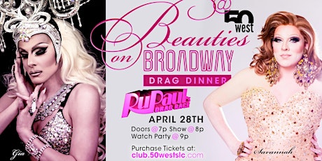 Beauties on Broadway Drag Dinner + RuPaul Watch Party primary image