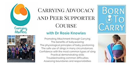 Carrying Advocacy and Peer Supporter Course, Sheffield, May 11th 2017 primary image