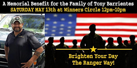 Sat. May 13th, 2017 - Memorial Benefit for the Family of Tony Barrientes primary image