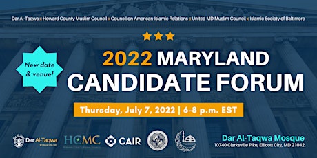 UPDATED: 2022 Maryland Candidate Forum tickets