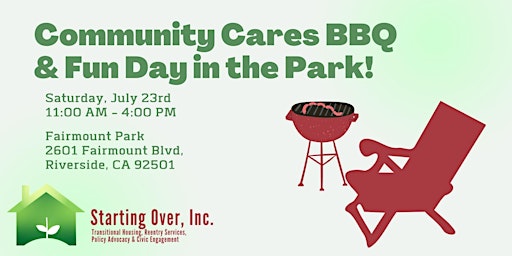 Community Cares BBQ + Fun Day in the Park