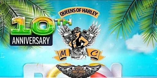 Queens Of Harley MC's Epic 10th Anniversary Pool Party and Car/Bike Show