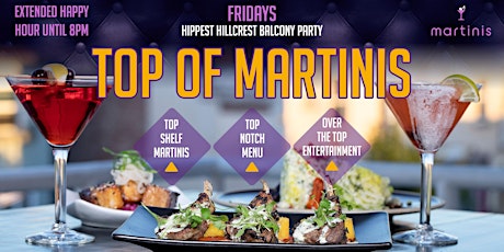 Top of Martinis-Balcony Party tickets