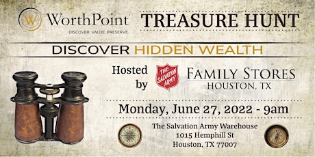 WorthPoint + The Salvation Army - Houston  Workshop and Treasure Hunt primary image