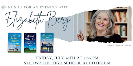 An Evening with Elizabeth Berg tickets