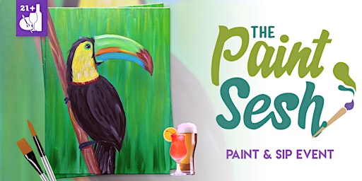Paint & Sip Painting Event in Redlands, CA – “Toucan” at Batter Rebellion