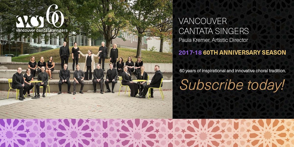 vancouver cantata singers 60th anniversary season full christmas cantata tickets