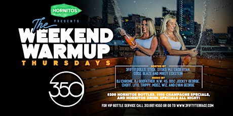 The Weekend Warmup at 3Fifty Terrace every Thursday! tickets