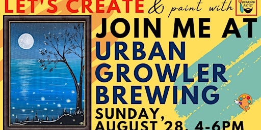 August 28 Let's Paint at Urban Growler Brewing Company