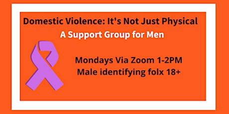 Domestic Violence: It's Not Just Physical - Support for Men (VIRTUAL) tickets