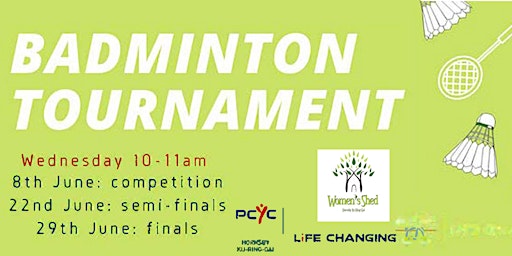 Women's Shed Hornsby Ku-ring-gai & PCYC Badminton Tournament Finals 2022