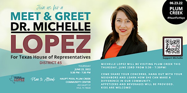 Meet & Greet w/Dr. Michelle Lopez