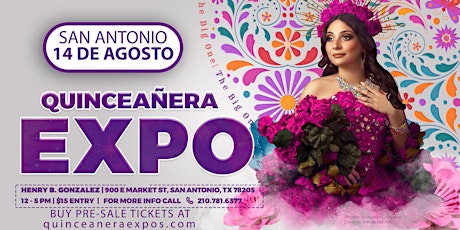 Imagem principal do evento Quinceanera Expo San Antonio August 14th 2022 At the Henry B. Gonzalez Conv