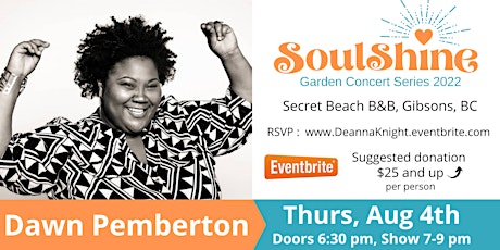 Primaire afbeelding van Dawn Pemberton - SoulShine Garden Concert Series