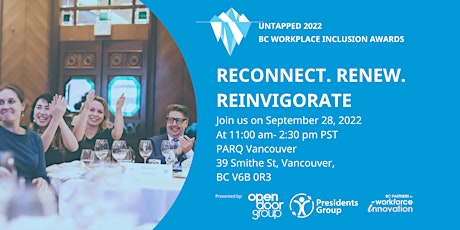 UnTapped BC Workplace Inclusion Awards Event 2022 tickets