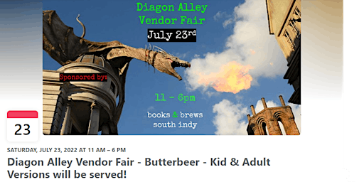 Diagon Alley Vendor Fair - July 23rd 2022 All Ages
