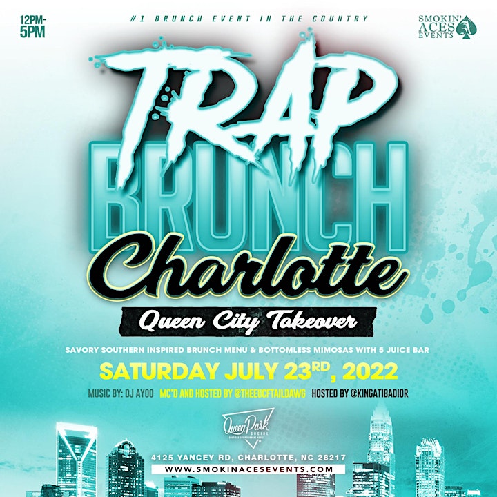 TRAP BRUNCH™ Charlotte:  - The Queen City Takeover @ Queen Park Social image