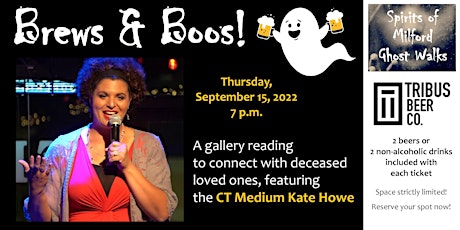 Brews & Boos: An Evening with Professional Medium & Angel Reader Kate Howe tickets