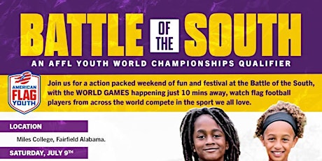 Miles College Welcomes the American Flag Football to Alabama tickets